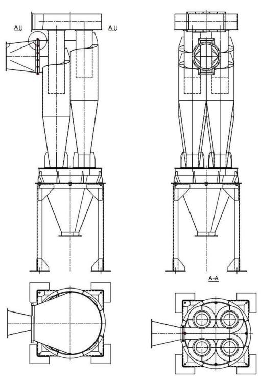 чертеж циклона У21-ББЦ в Хабаровске